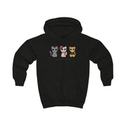 Meowy Christmas  Kids Hoodie 5