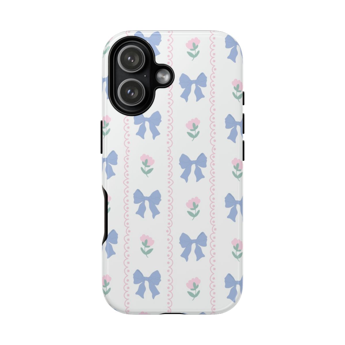 Pink Bows Pattern - Clean Girl Aesthetic Phone Case