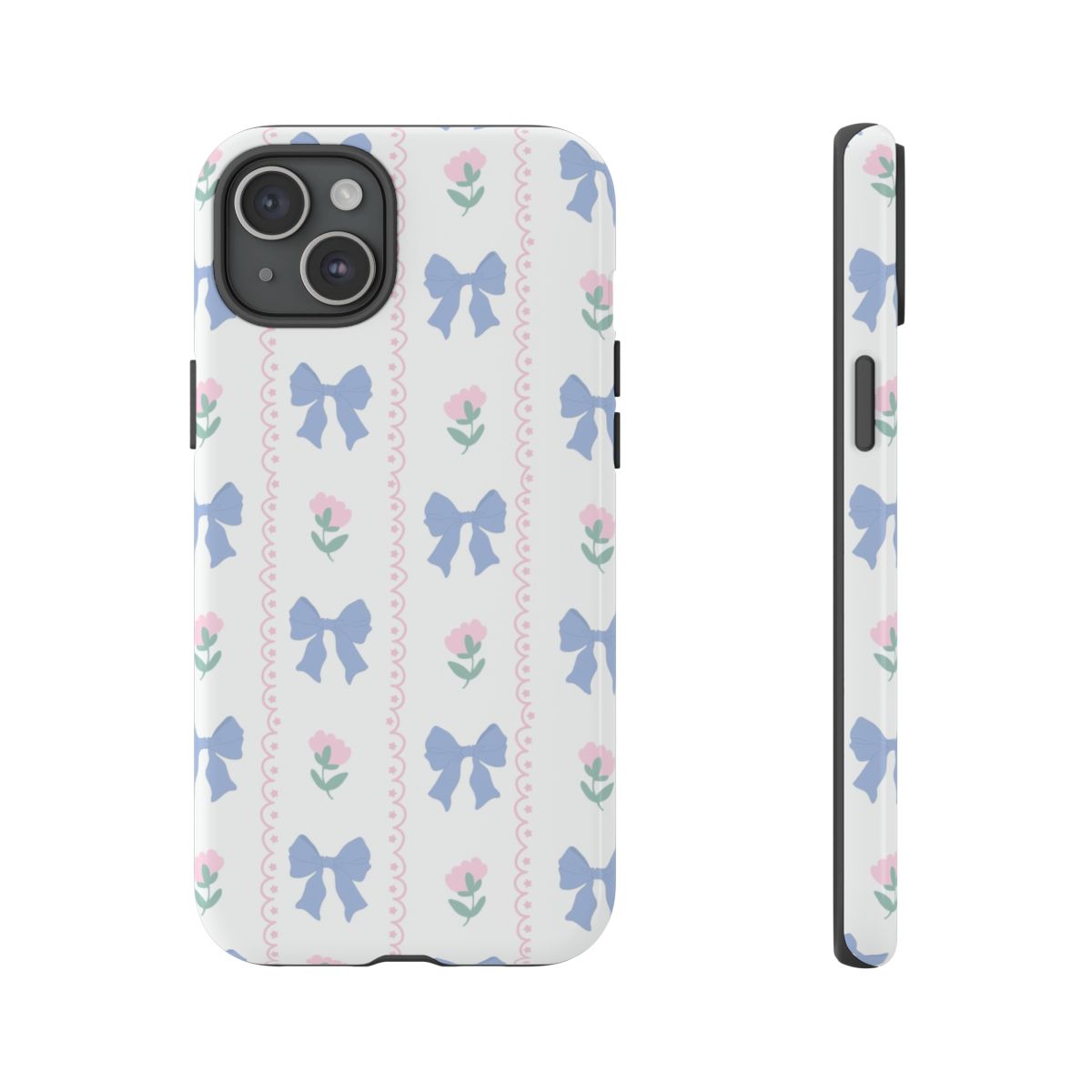 Pink Bows Pattern - Clean Girl Aesthetic Phone Case