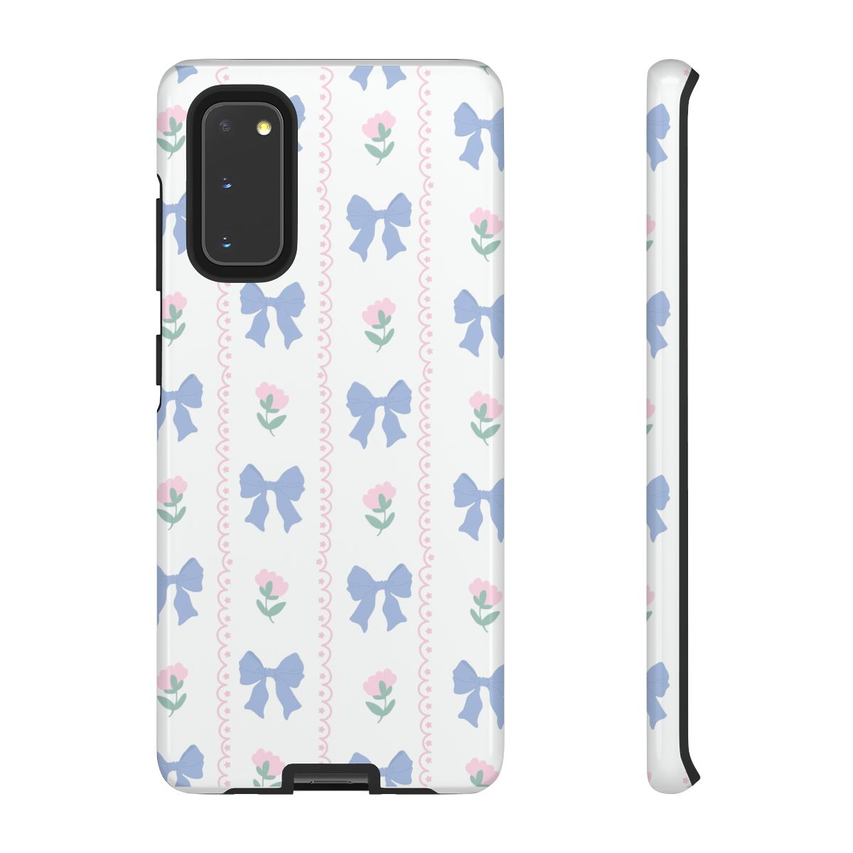 Pink Bows Pattern - Clean Girl Aesthetic Phone Case