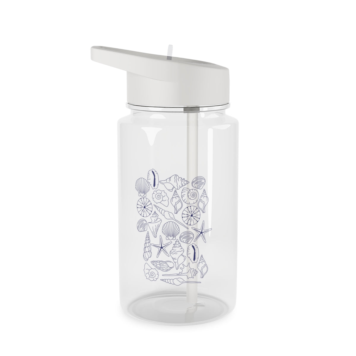 Sea Shells - Clean Girl Aesthetic Clear Water Bottle
