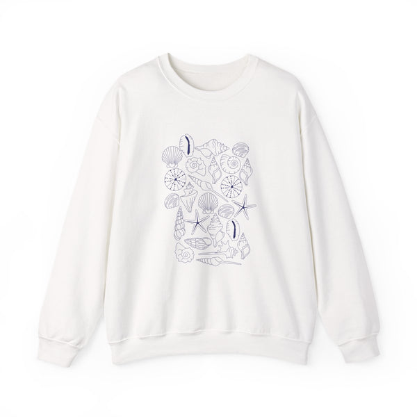 Sea Shells - Clean Girl Aesthetic Sweatshirt White Front
