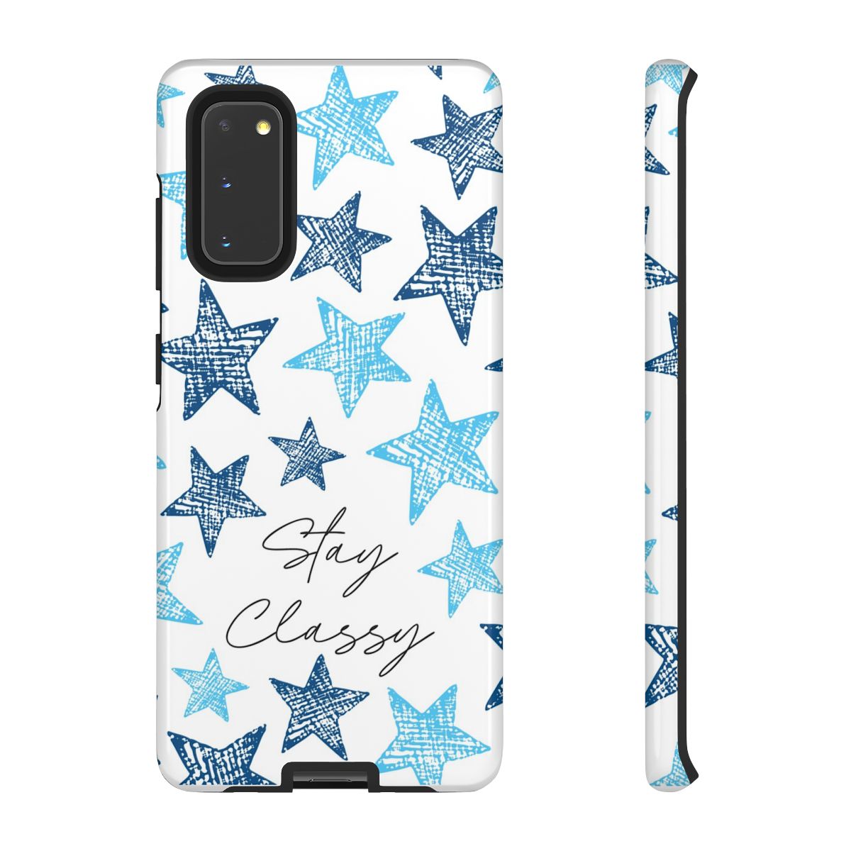 Stay Classy Blue Stars Pattern Phone Case