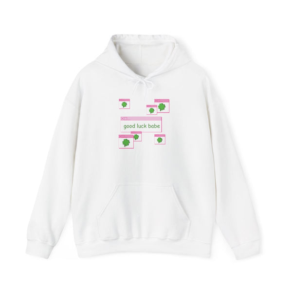 Good Luck Babe - Chappell Hoodie White Front