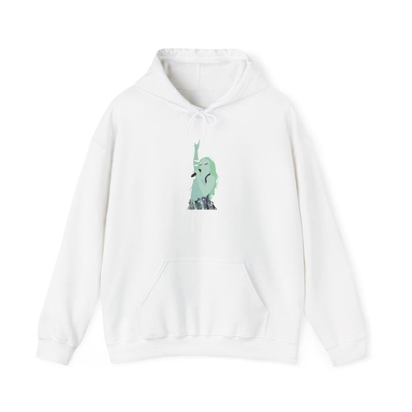 I'd Have To Stop The World Hoodie White Front