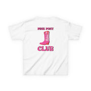 Zebra Print Pink Pony Club Kids T-Shirt 2