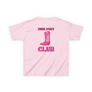 Zebra Print Pink Pony Club Kids T-Shirt 8