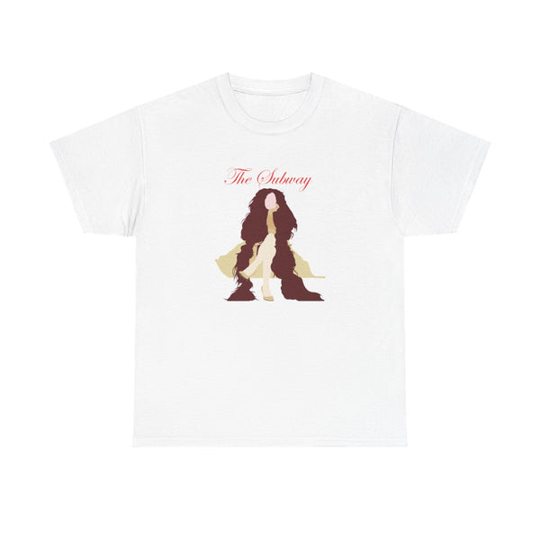 Subway Orange T-Shirt White Front