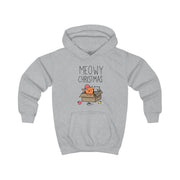 Meowy Christmas Kids Hoodie 3