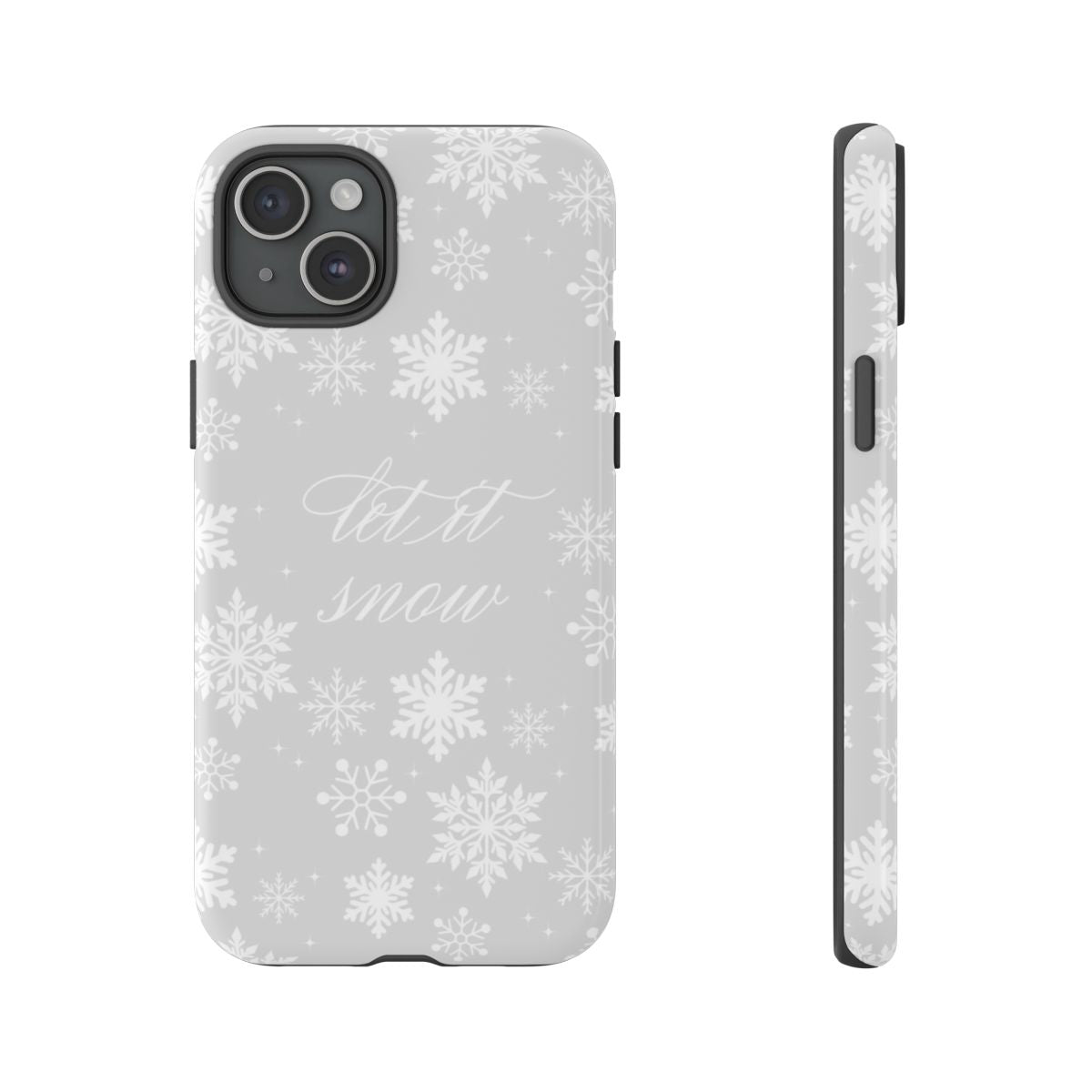 Let It Snow Christmas Pattern Phone Case