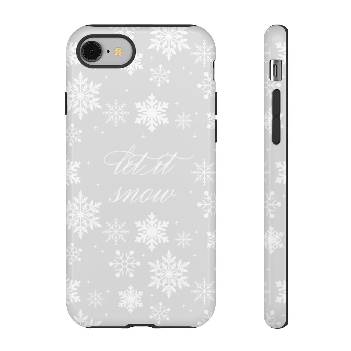 Let It Snow Christmas Pattern Phone Case