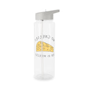 No Cheeses For Us Meeces Clear Water Bottle 7