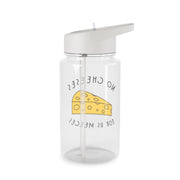No Cheeses For Us Meeces Clear Water Bottle 2