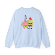 Cartoon Sponge And Starfish Christmas Hats Sweatshirt 10