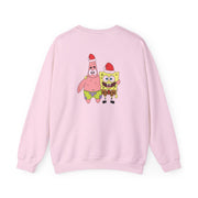 Cartoon Sponge And Starfish Christmas Hats Sweatshirt 8