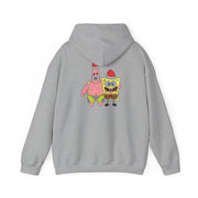 Cartoon Sponge And Starfish Christmas Hats Hoodie 4