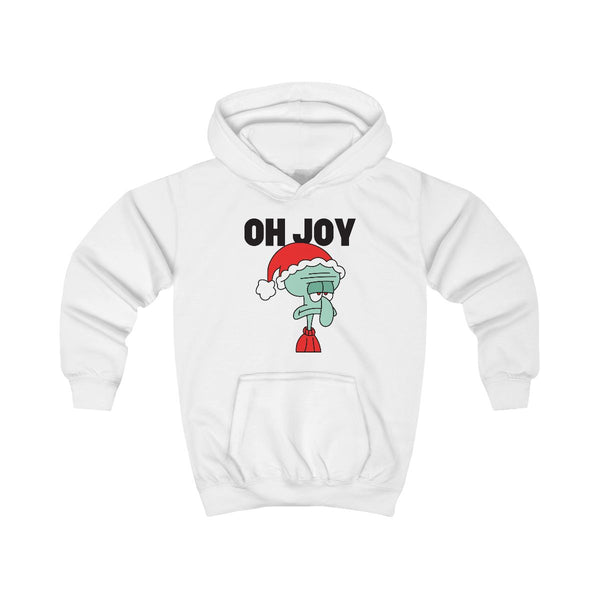 Oh Joy Cartoon Squid Kids Hoodie White Front