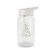 Cartoon Mouse Christmas Tree Lights Clear Water Bottle 2