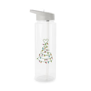 Cartoon Mouse Christmas Tree Lights Clear Water Bottle 6