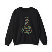 Cartoon Mouse Christmas Tree Lights Sweatshirt 5