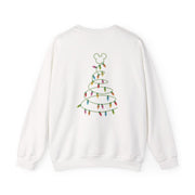 Cartoon Mouse Christmas Tree Lights Sweatshirt 2