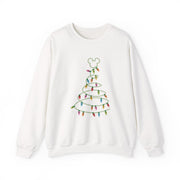 Cartoon Mouse Christmas Tree Lights Sweatshirt 1