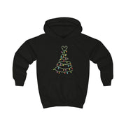 Cartoon Mouse Christmas Tree Lights Kids Hoodie 5