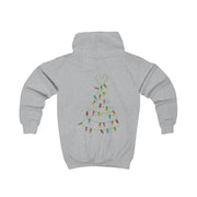 Cartoon Mouse Christmas Tree Lights Kids Hoodie 4