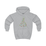 Cartoon Mouse Christmas Tree Lights Kids Hoodie 3