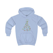 Cartoon Mouse Christmas Tree Lights Kids Hoodie 7