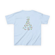 Cartoon Mouse Christmas Tree Lights Kids T-Shirt 8