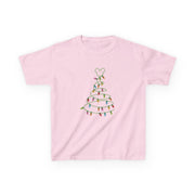 Cartoon Mouse Christmas Tree Lights Kids T-Shirt 9