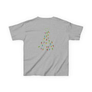 Cartoon Mouse Christmas Tree Lights Kids T-Shirt 4