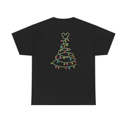 Cartoon Mouse Christmas Tree Lights T-Shirt 8