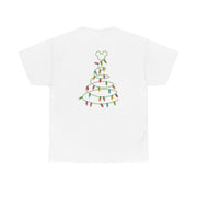 Cartoon Mouse Christmas Tree Lights T-Shirt 2