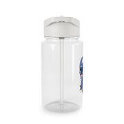 Cute Blue Alien Fairylights Clear Water Bottle 3