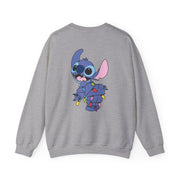 Cute Blue Alien Fairylights Sweatshirt 4