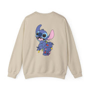 Cute Blue Alien Fairylights Sweatshirt 6