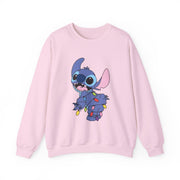 Cute Blue Alien Fairylights Sweatshirt 7