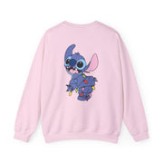 Cute Blue Alien Fairylights Sweatshirt 8