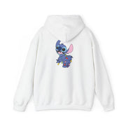 Cute Blue Alien Fairylights Hoodie 2