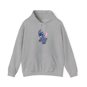 Cute Blue Alien Fairylights Hoodie 3