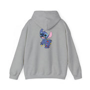 Cute Blue Alien Fairylights Hoodie 4