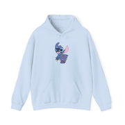 Cute Blue Alien Fairylights Hoodie 9