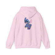 Cute Blue Alien Fairylights Hoodie 8