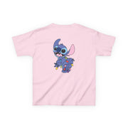 Cute Blue Alien Fairylights Kids T-Shirt 8