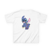 Cute Blue Alien Fairylights Kids T-Shirt 2
