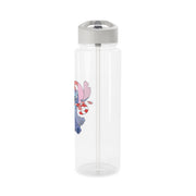 Cute Blue Alien Candycane Clear Water Bottle 9