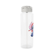 Cute Blue Alien Candycane Clear Water Bottle 8
