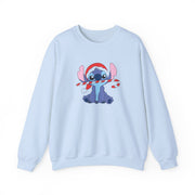 Cute Blue Alien Candycane Sweatshirt 9